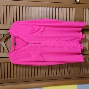 Torrid Sz 5 Hot Hot Pink Blouse